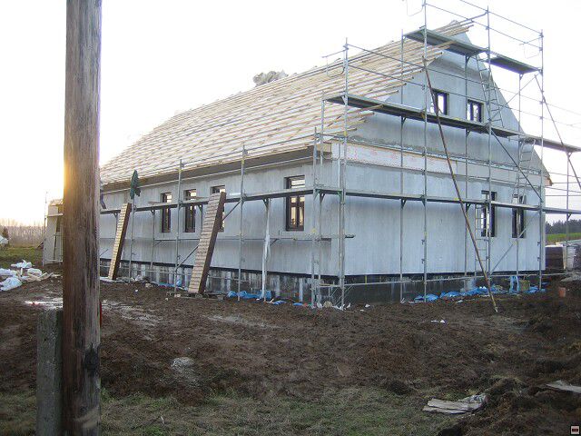 Stavba naeho instantnho domu. Leden 2006