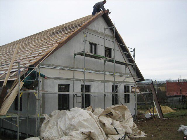 Stavba naeho instantnho domu. Leden 2006
